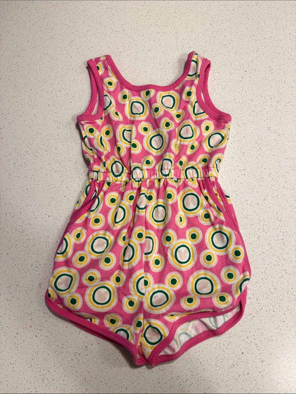 Hanna Andersson Pink Sleeveless Mickey Mouse Pattern